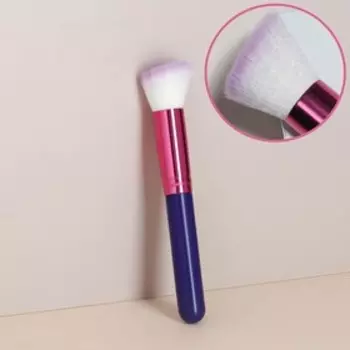 Кисть для макияжа «PENCIL», скошенная, 15 (+/- 1) см, цвет фиолетовый