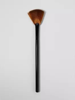 Кисть для макияжа, веерная, 17 (±3) см, коричневая