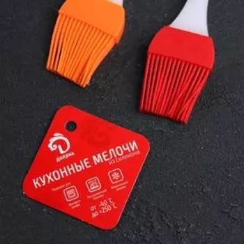 Кисть Доляна «Фобос», силикон, 20 см, цвет серый