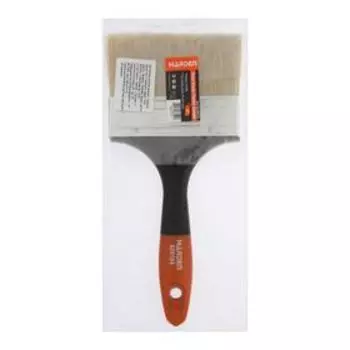 Кисть флейцевая HARDEN 620104, натуральная щетина, деревянная ручка, 101 мм