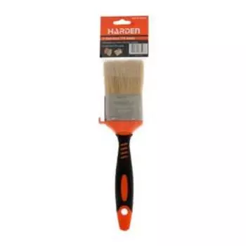 Кисть флейцевая HARDEN 620121, натуральная щетина, обрезиненная ручка, 51 мм