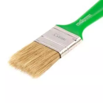 Кисть флейцевая "Сибртех" 83307, "Эксперт", натуральная щетина, пластиковая ручка, 35х8