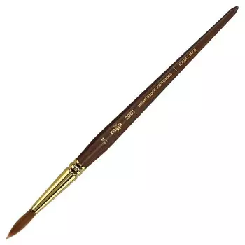 Кисть художественная синтетика имитация колонка Гамма "Классика", круглая №24, короткая ручка