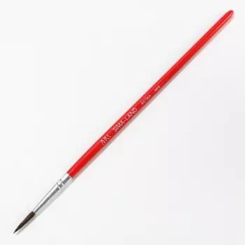 Кисть для рисования из волоса белка круглая № 2 (диаметр обоймы 2 мм; длина ворса 12 мм)