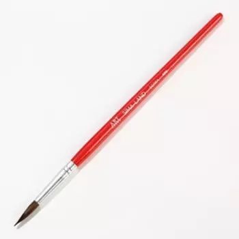 Кисть для рисования из волоса белка круглая № 8 (диаметр обоймы 5 мм; длина ворса 22 мм)