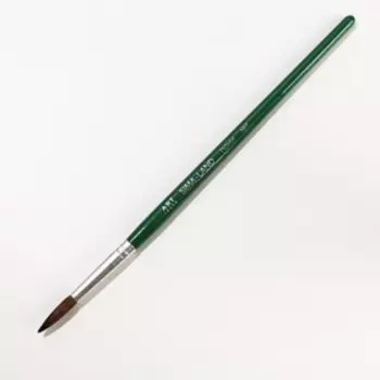 Кисть для рисования из волоса пони круглая № 7 короткая ручка