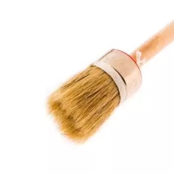 Кисть круглая MTX 82044, профи, натуральная щетина, деревянная ручка, 30 мм