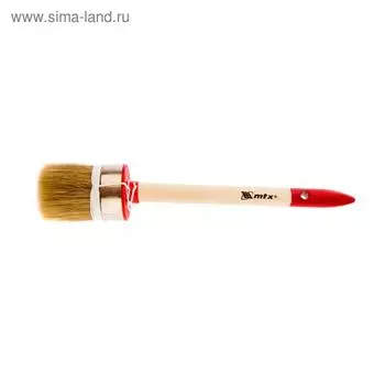 Кисть круглая MTX 82048, профи, натуральная щетина, деревянная ручка, 45 мм