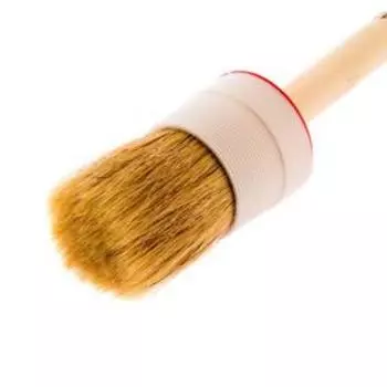 Кисть круглая MTX 82082, натуральная щетина, деревянная ручка, 45 мм