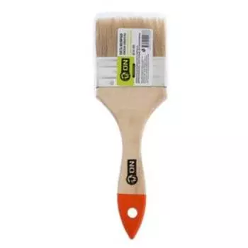 Кисть малярная ON "Любитель", натуральная щетина, деревянная ручка, 63 мм