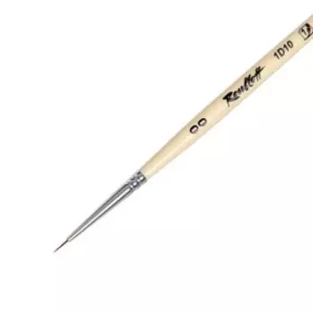 Кисть "микс" Колонок Круглая Roubloff 1D10 № 00 короткая ручка покрыта лаком