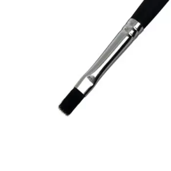 Кисть плоская № 4 b-4,0 мм L-8,0 мм, синтетика, в металлическом футляре (карманная)