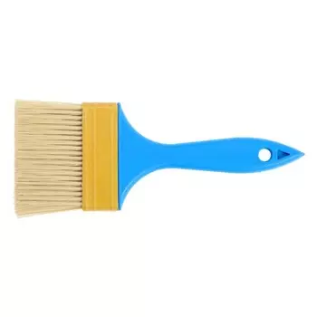 Кисть плоская ЛОМ промо, искусственная щетина, пластиковая рукоятка, 3", 75 мм
