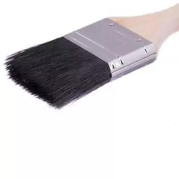 Кисть плоская MTX 82631, натуральная щетина, деревянная ручка, 2"