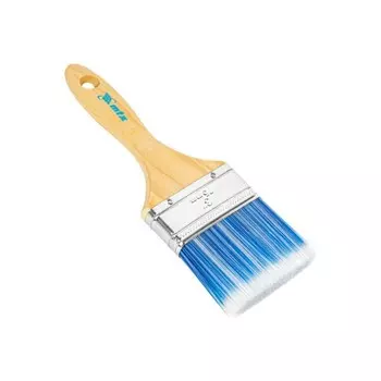 Кисть плоская MTX 83073, искусственная щетина, деревянная ручка, 3"