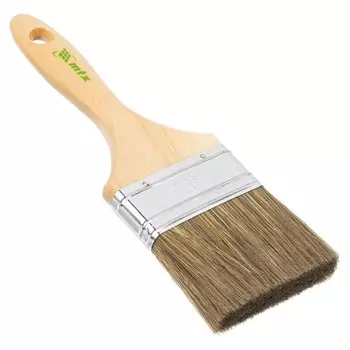 Кисть плоская MTX Евро 83081, смешанная щетина, деревянная рукоятка, 3"