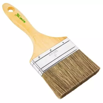 Кисть плоская MTX Евро 83082, смешанная щетина, деревянная рукоятка, 4"