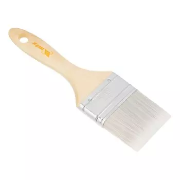 Кисть плоская MTX Евро 83088, искусственная щетина, деревянная рукоятка, 2.5"