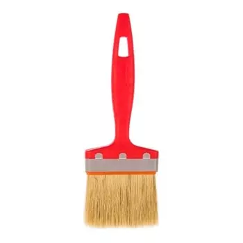 Кисть плоская ЗУБР 01015-075, натуральная щетина, пластмассовая ручка, 3/75мм