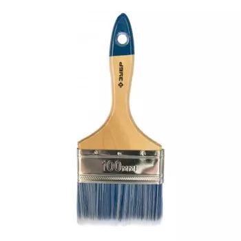 Кисть плоская ЗУБР 4-01007-100, искусственная щетина, деревянная ручка, 100мм