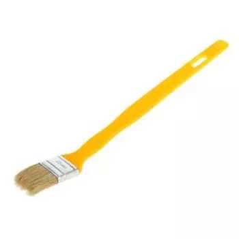 Кисть радиаторная "АКОР" Эксперт, 35х10 мм, ручка пластик, натуральная щетина