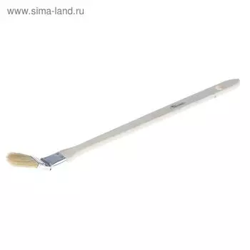 Кисть радиаторная "РемоКолор", светлая натуральная щетина, деревянная ручка, 1" (25 мм)