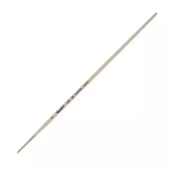 Кисть Синтетика, плоская, Мягкая, Roubloff серия 1222 № 2, ручка длинная пропитана лаком, белая обойма