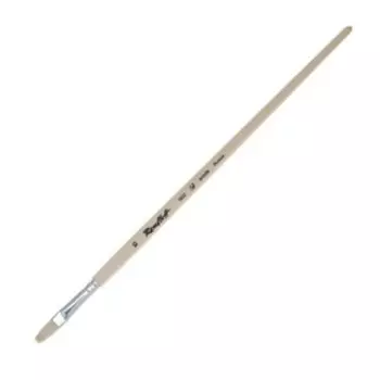 Кисть Roubloff Щетина серия 1622 № 10 ручка длинная пропитана лаком/ белая обойма