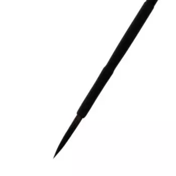 Кисть Синтетика, имитация Белки, круглая, Roubloff серия Black round № 4, ручка короткая чёрная, покрытие обоймы soft-touch