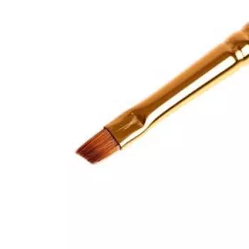 Кисть Roubloff Синтетика, имитация колонка, овальная, серия 1S65 № 6, ручка короткая чёрная матовая, жёлтая обойма