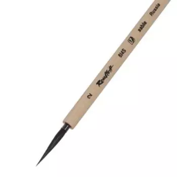 Кисть Roubloff Соболь серия 6I4S № 2 ручка скошенная пропитана лаком/ пластиковая обойма