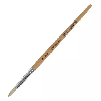 Кисть Щетина круглая Roubloff Сочиняй № 5 (длина волоса 19 мм), короткая ручка матовая