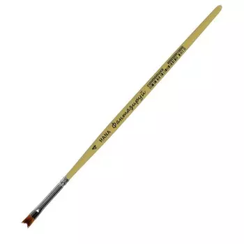 Кисть Синтетика "ласточкин хвост" Roubloff Фантазируй № 4, короткая ручка матовая