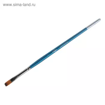 Кисть синтетика, плоская №7, "Гамма"