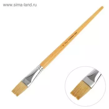 Кисть «Сонет» № 11, щетина, плоская, длинная ручка, d=20 мм