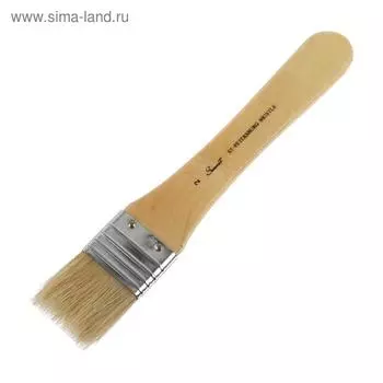 Кисть «Сонет» № 2, щетина, флейцевая, b=40 мм, короткая ручка, покрытая лаком