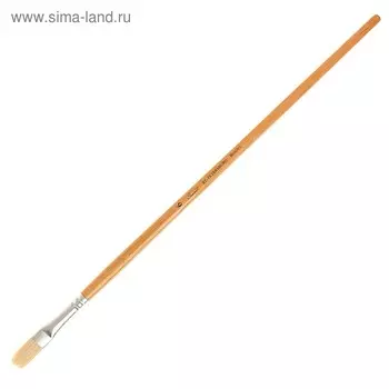 Кисть «Сонет» № 6, щетина, плоская, длинная ручка, d=10 мм