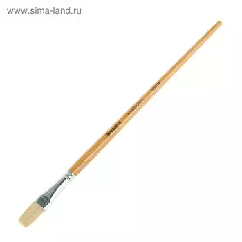 Кисть "Сонет" № 8, щетина, плоская, удлинённая ручка, d=13 мм