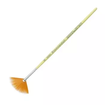 Кисть Веерная Синтетика, HANA Фантазируй № 0 (длина волоса 20 мм), короткая ручка матовая