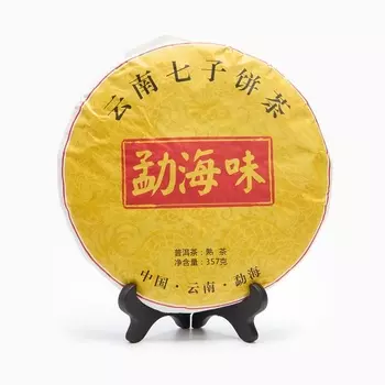 Чай чёрный китайский выдержанный «Шу Пуэр. Вэй Шу», Юньнань, 2012 г, блин, 357 г