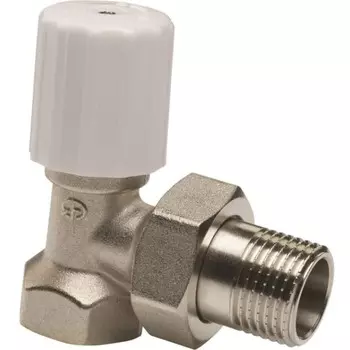 Клапан для радиатора AQUALINK, 1/2", угловой, регулировочный