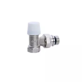 Клапан для радиатора Ogint 022-4826, 3/4", PN 10, запорный, угловой штуцер, с прокладкой