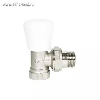 Клапан для радиатора STI, 1/2", угловой, регулировочный