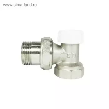 Клапан для радиатора STI, 1/2", угловой, запорный