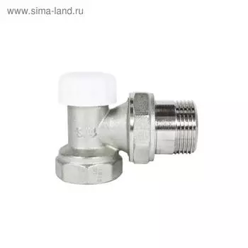 Клапан для радиатора STI, 3/4", угловой, запорный