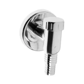 Клапан обратный MasterProf, для стиральной машины, d=32 мм, 19 x 22 мм, пластик, хром