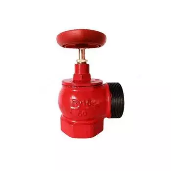 Клапан пожарный "Апогей", угловой 90°, КПЧМ 50-1, Ду 50, 1,6 Мпа, муфта-цапка