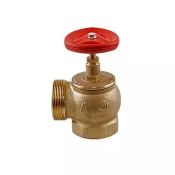 Клапан пожарный "Апогей", угловой 90°, КПЛМ 50-1, Ду 50, 1,6 Мпа, муфта-цапка