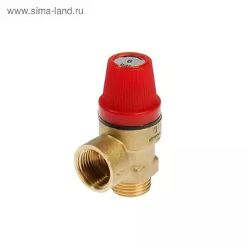 Клапан предохранительный "СТМ" ТЕРМО, внутренняя/наружная резьба 1/2", 6 бар