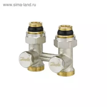 Клапан запорный Danfoss RLV-KS, Н-образный, для стального радиатора, прямой, 3/4"х1/2"